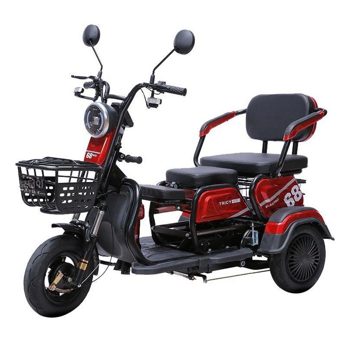 세발오토바이 전동차 스쿠터 세발 오토바이 출퇴근용 3륜