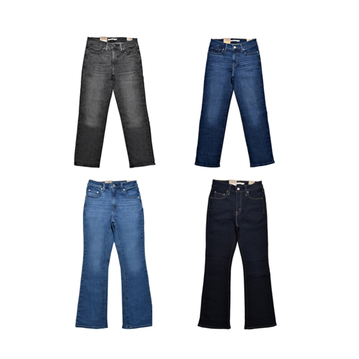 2025 신상 리바이스 여자 청바지 314 여성 청진 스트레이트핏 바지 725 부츠핏