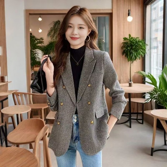 루스리더 여성 라인 루즈핏 블레이저 EZ68