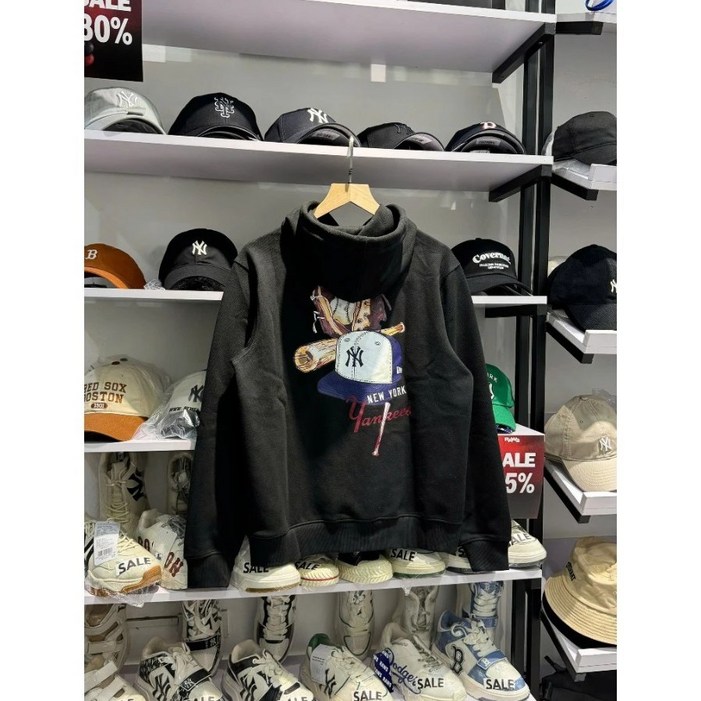 뉴에라 MLB 뉴욕양키즈 GOBMOD 후드 티셔츠 블랙 14385195