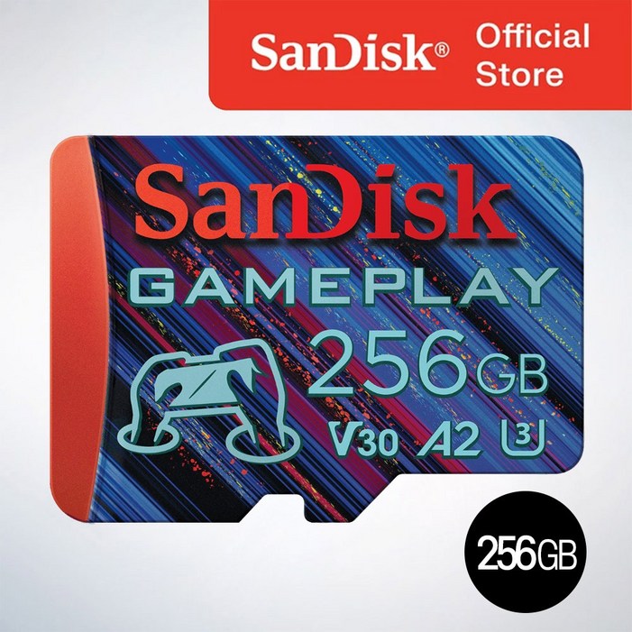 샌디스크코리아 공식인증정품 게임전용 마이크로 SD 카드 GamePlay 게임플레이 256GB