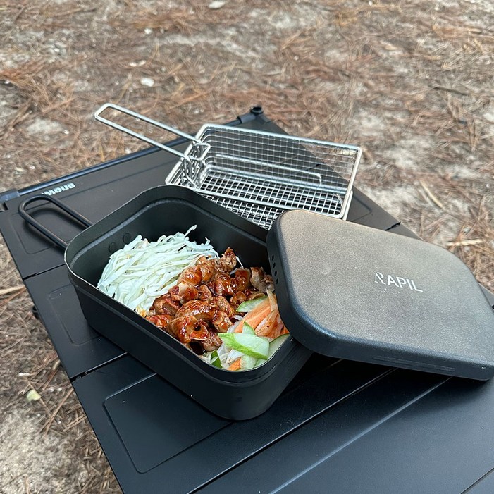 모비디안 아필 올인원 알루미늄 캠핑반합 1400 냄비 식기 백패킹 조리기구, 1개