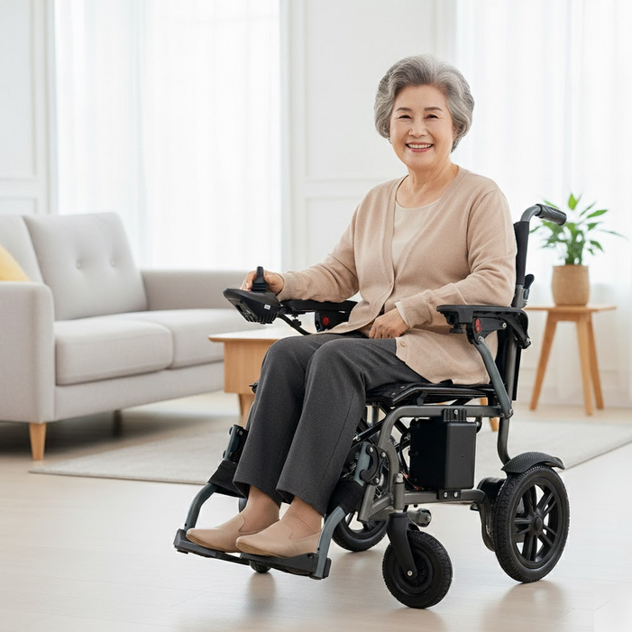 X1 전동 접이식 휴대용 초 경량 스쿠터 전기 휠 사륜 삼륜 바이크 체어 형 일반 노인 자전거 대용 카트대여 렌탈 아님, 1개, LHX1