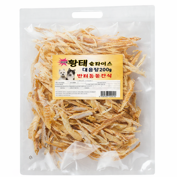 수제명가 대용량 강아지 황태 200g, 200g, 6개