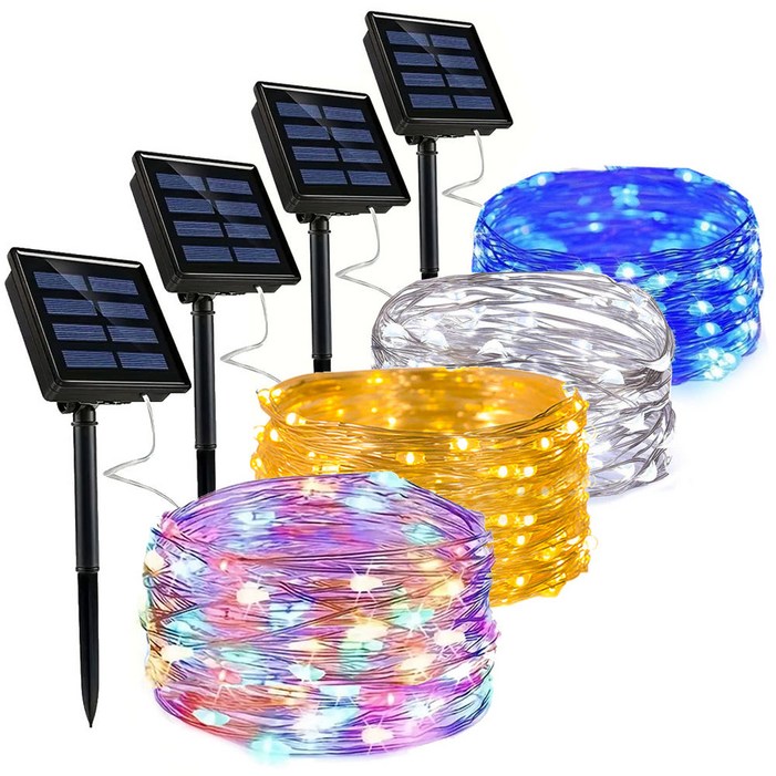 아띠꼴로 태양광 정원등 LED 크리스마스 트리 줄조명 장식등 12M