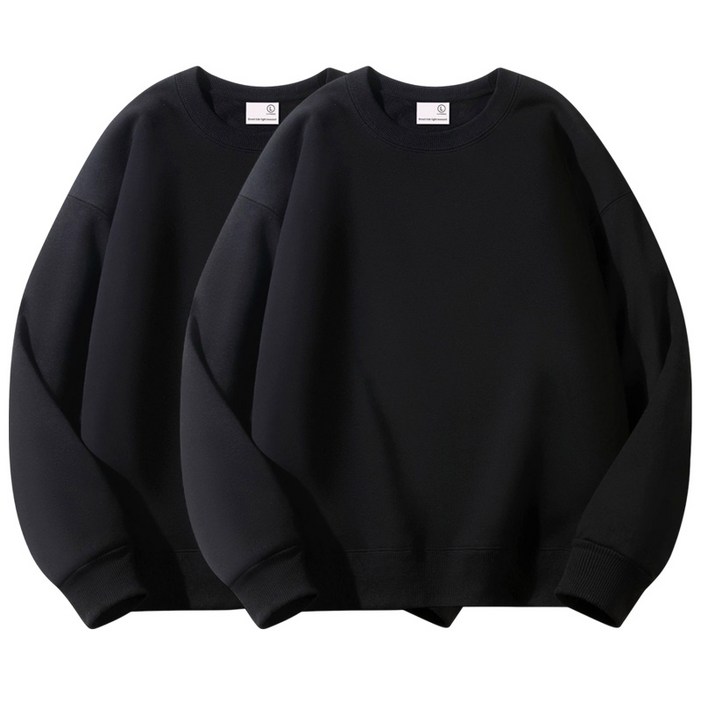 JBOOM 데일리 무지 맨투맨 1+1 티셔츠 긴팔 단체티 커플티