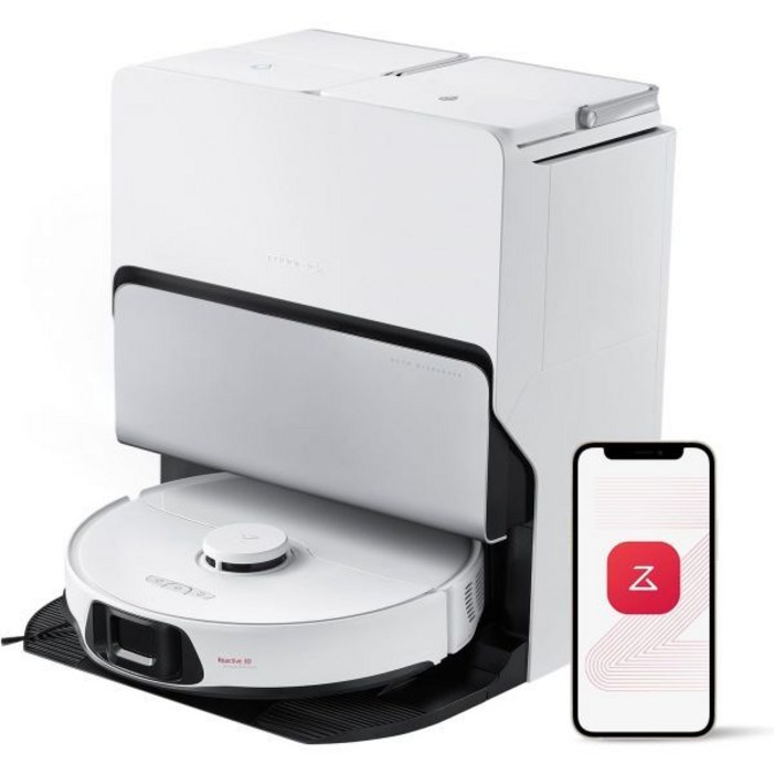 로봇청소기 로보락 S8 맥스 울트라 로봇 진공청소기 및 걸레 자동 세척 건조 먼지 감지 셀프 비우기 8000Pa 흡입 20mm 리프팅 흰색리뉴드