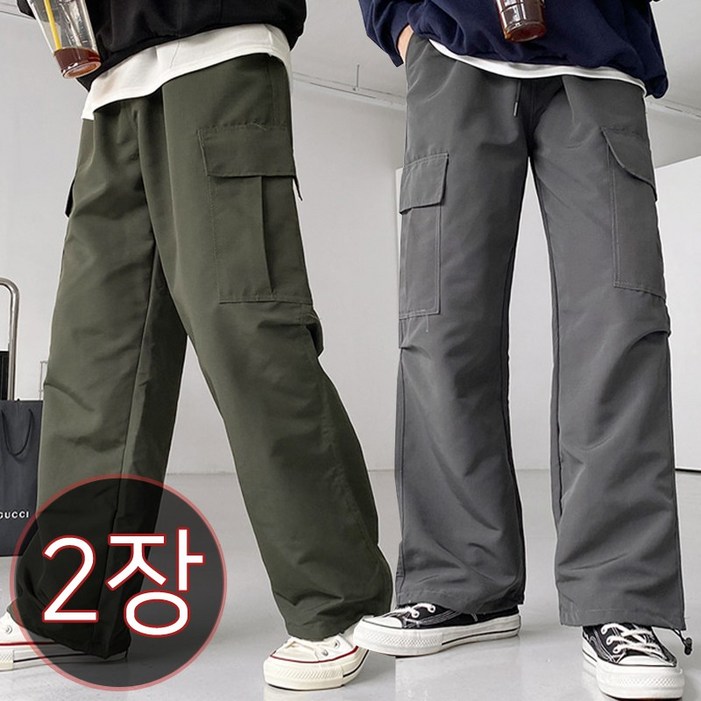 11 2장가격 뉴테크 스트링 카고 조거 와이드 팬츠