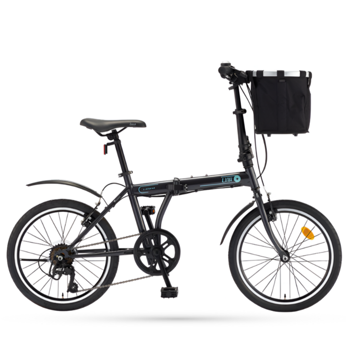 2023 삼천리 20 링크 플러스 미니벨로 7단 접이식자전거 폴딩자전거 클래식디자인, 1개, 138cm, 다크실버