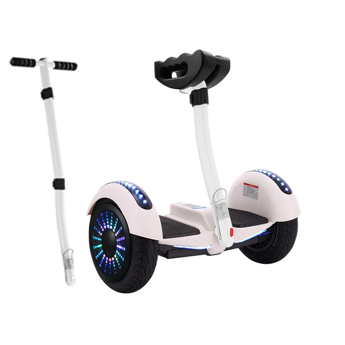 전동휠 54v 10인치 발광휠, 화이트, 1개