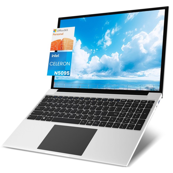 JUMPER 2026 노트북 16인치 화면 대형 셀러론N5095 512GB SSD128GB eMMc 16GB RAM office 365사무용 WIN11 home펄 화이트, 펄 화이트, S7maxN5095sun234, 640GB, 16GB, WIN11 Home