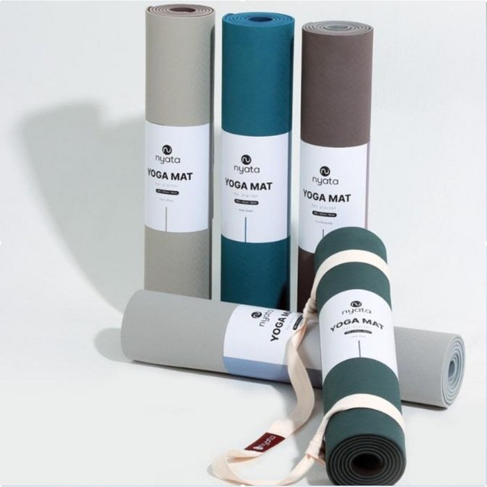 니아타 요가 매트 TPE 6mm 183x61 가볍고 편한 초보자 운동매트 홈트매트