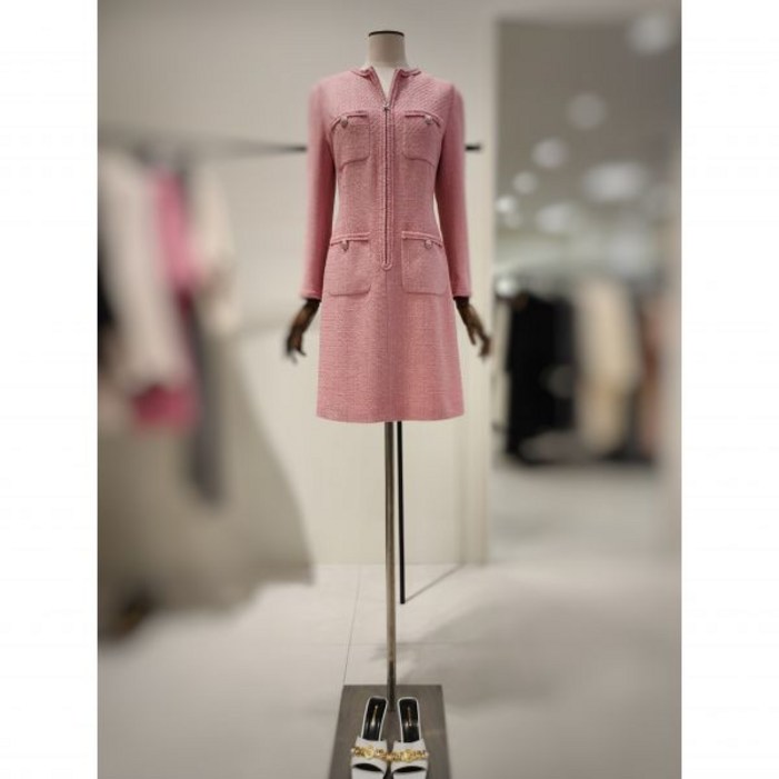 모조에스핀 간절기 하프집업 팬시트위드원피스 J241MSE009PK관리6304606