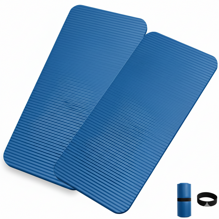 모션웰 필라테스 강사가 판매하는 두꺼운 팔꿈치 요가 매트, 블루, 2개