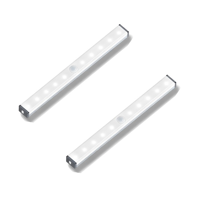 노바리빙 LED 무선 충전식 210mm 센서등, 주광색, 2개