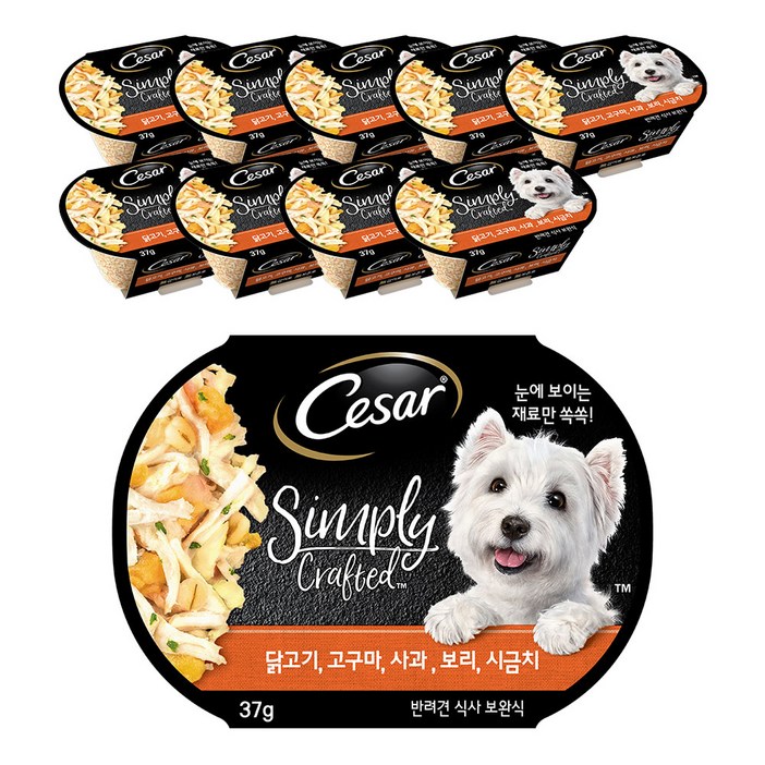 시저 1세 이상 강아지 심플리 크래프티드 습식사료