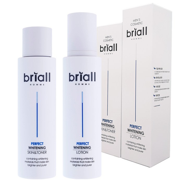 브리올옴므 남성 퍼펙트 화이트닝 2종 세트, 1세트