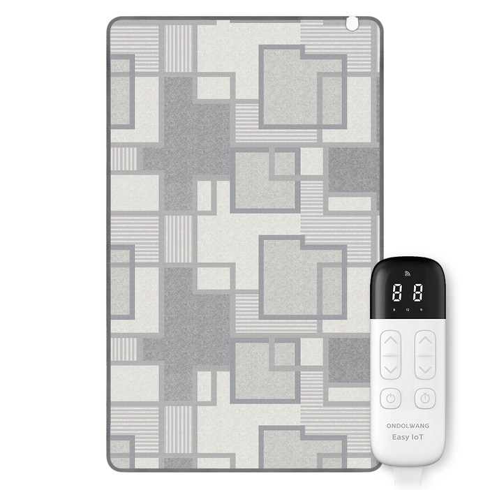 온돌왕 한일메디칼 IoT 탄소 모노륨매트 전기장판 모던그레이 CEL480W, 78인용300 x 183 cm