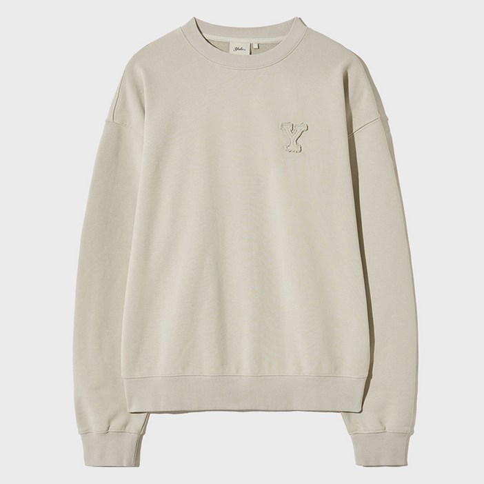 YALE 남녀공용 Y로고 아플리케 스웨트셔츠