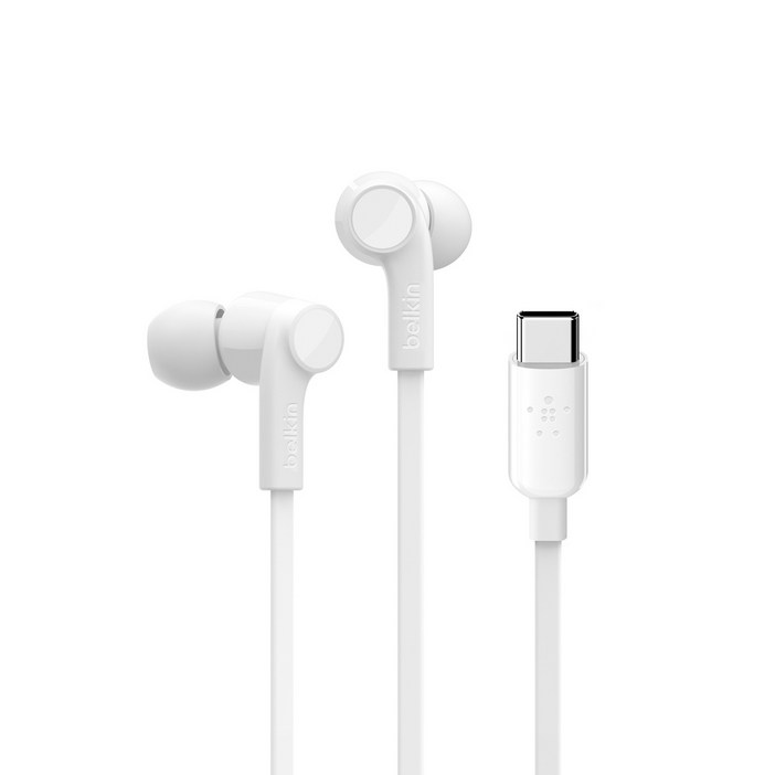 벨킨 USB-C타입 스마트폰 태블릿용 커널형 이어폰, G3H0002bt, 화이트