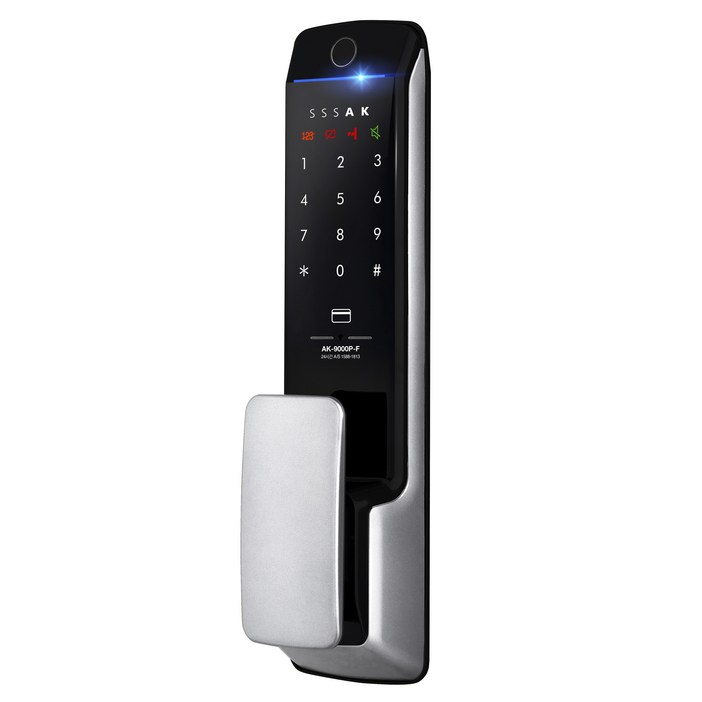 에버넷 무타공 롱 푸쉬풀 도어락 AK-9000P-F, AK-9000P-F, 고객직접설치
