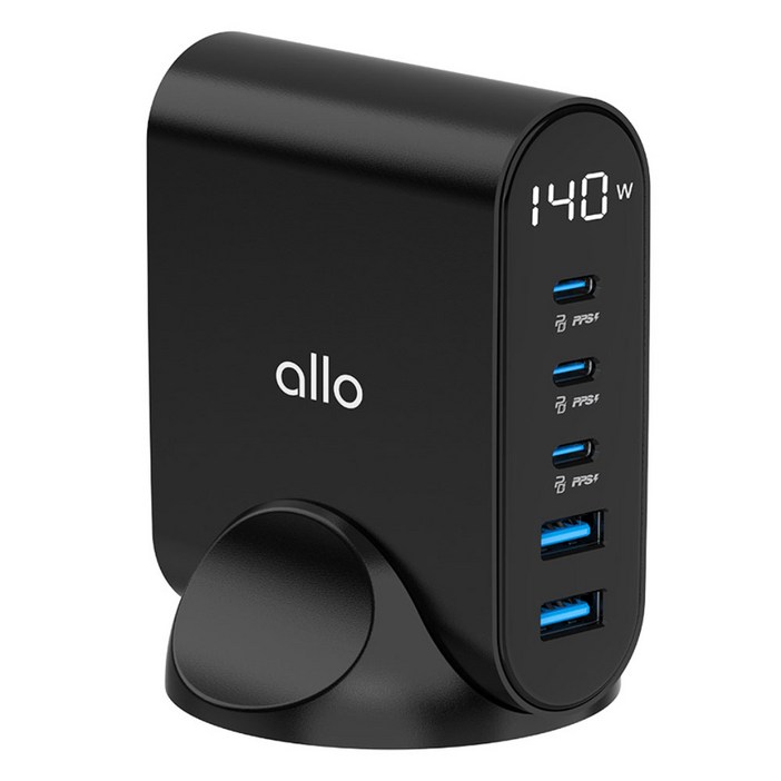 알로코리아 GaN 프로 PD PPS 초고속 5포트 멀티 충전기 140W UC5140GPD, 1개