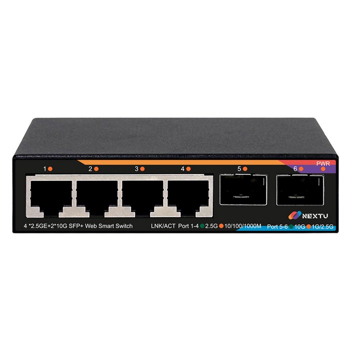 넥스트유 4포트 2.5G 10G 2SFP 멀티기가 웹스마트 스위치 허브 스재미 넥스트유 4포트 2.5G 10G 2SFP 멀티기가 웹스마트 스위치 허브 스재미