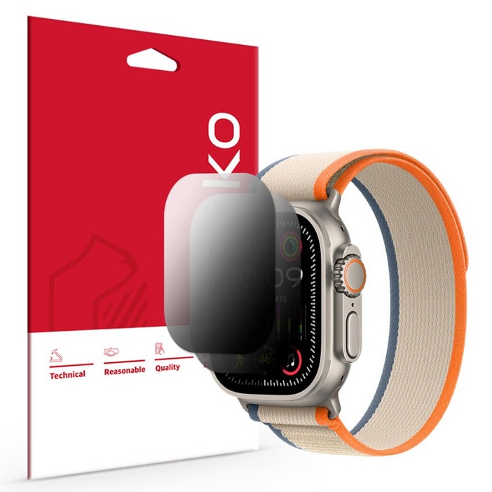 스코코 애플워치 프라이버시 사생활 보호필름 2p 세트