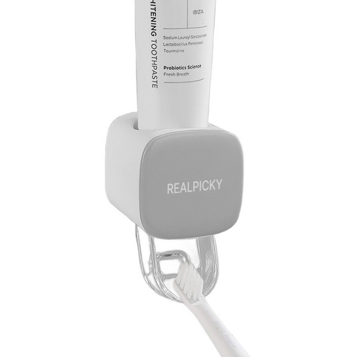 리얼피키 무타공 치약 디스펜서