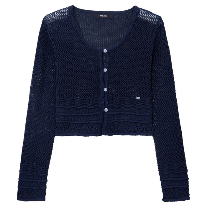 쥬시쥬디 여성용 크로셰 니트 가디건 JZKT321H