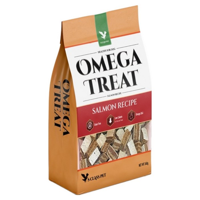 에스클래스펫 강아지 오메가트릿, 340g, 1개, 연어
