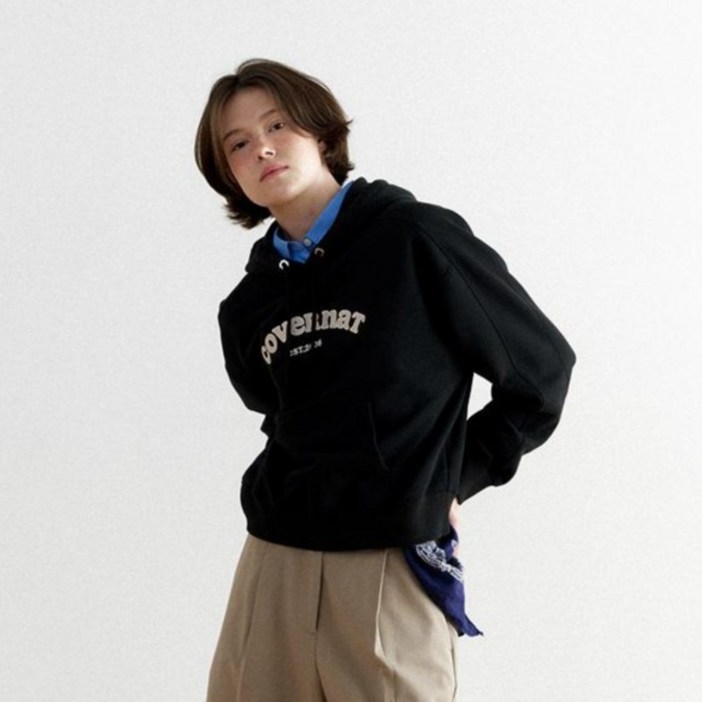 커버낫우먼 여성용 쿠퍼로고 후드티