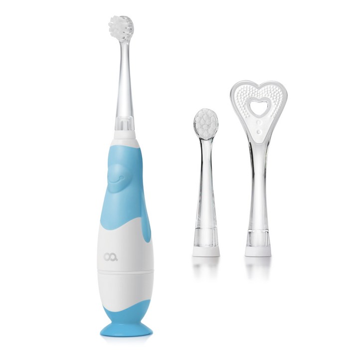 오아 클린이펭귄 유아 음파 전동칫솔 블루, OOT006BL