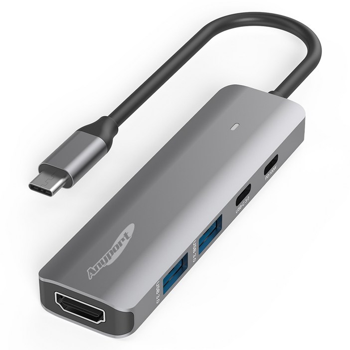 애니포트 5in1 C타입 멀티허브 AP-TC560, 단일색상, 1개