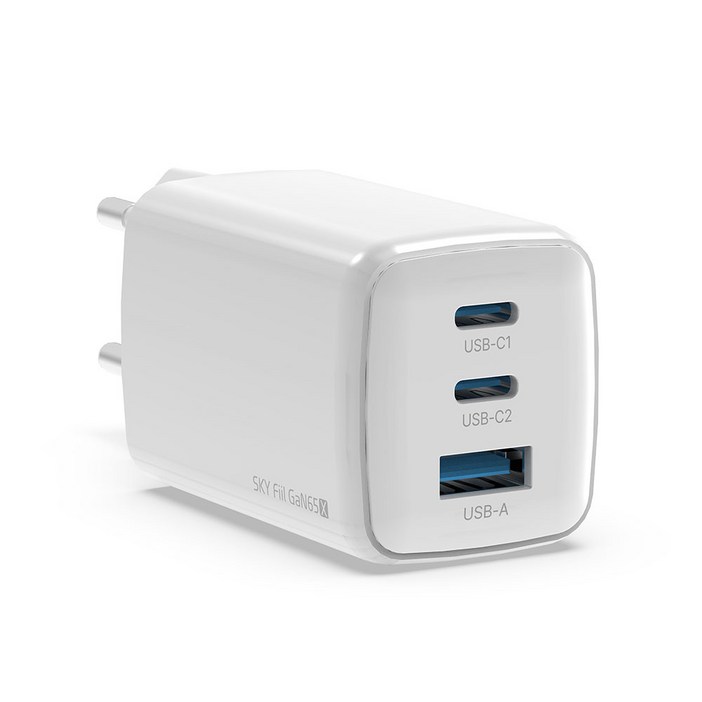SKY 필 GaN 65X 65W 4세대 초미니 3포트 충전기