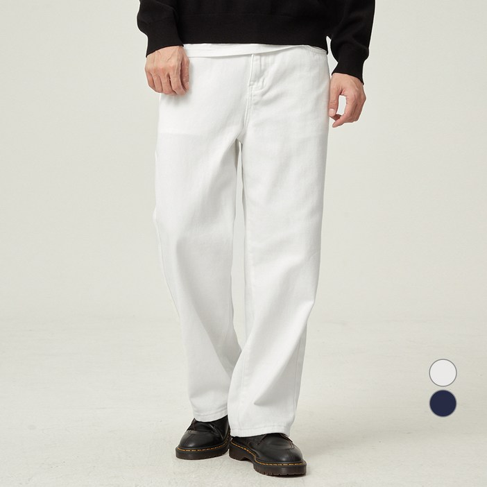 캐럿 남성용 에센셜 세미와이드 청바지