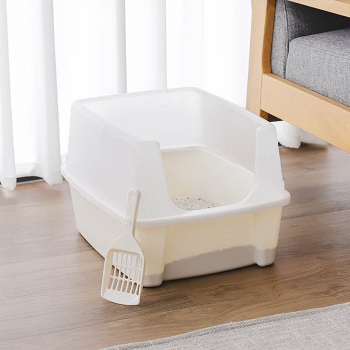 아이리스 평판 오픈형 고양이 화장실 CLH12  모래삽
