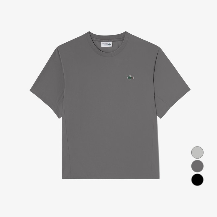 라코스테 남성용 반팔 우븐 스웻셔츠 SH310E55G