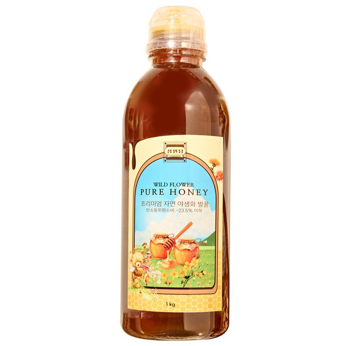 정원담 프리미엄 자연 야생화 순수 벌 꿀, 1개, 1kg