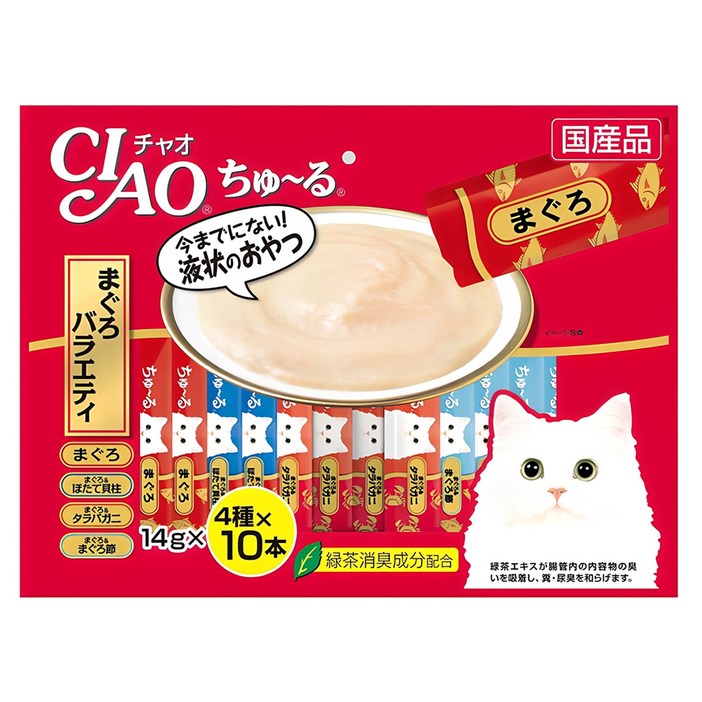 챠오츄르 고양이 버라이어티 짜먹는 간식, 참치, 560g, 1개