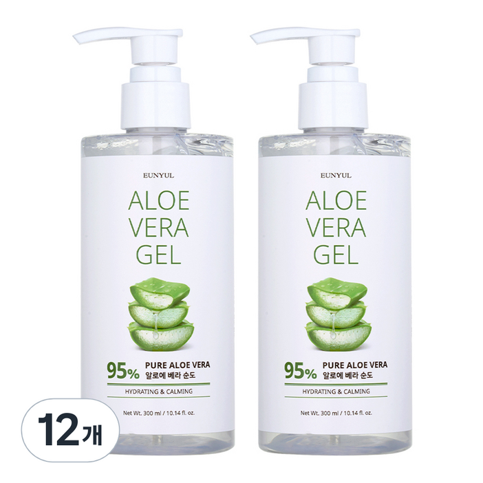 은율 알로에 베라 진정 펌프 수딩젤 95, 300ml, 12개 은율 알로에 베라 진정 펌프 수딩젤 95, 300ml, 12개