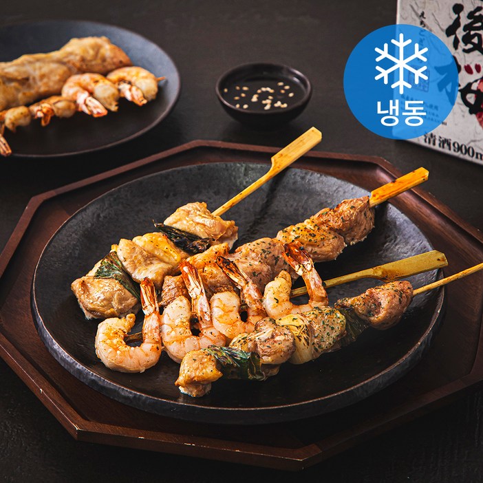 로켓프레시 명품조선 육해공꼬치 6꼬치 300g  소스 50g 세트 냉동