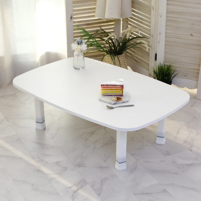 트리팜 LPM 4단 높이조절형 하모니 테이블 특대형 900, 무광화이트