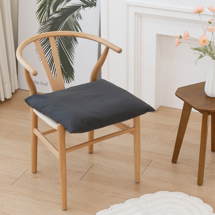 포홈 핸드메이드 비비드 사각 방석 커버 솜포함