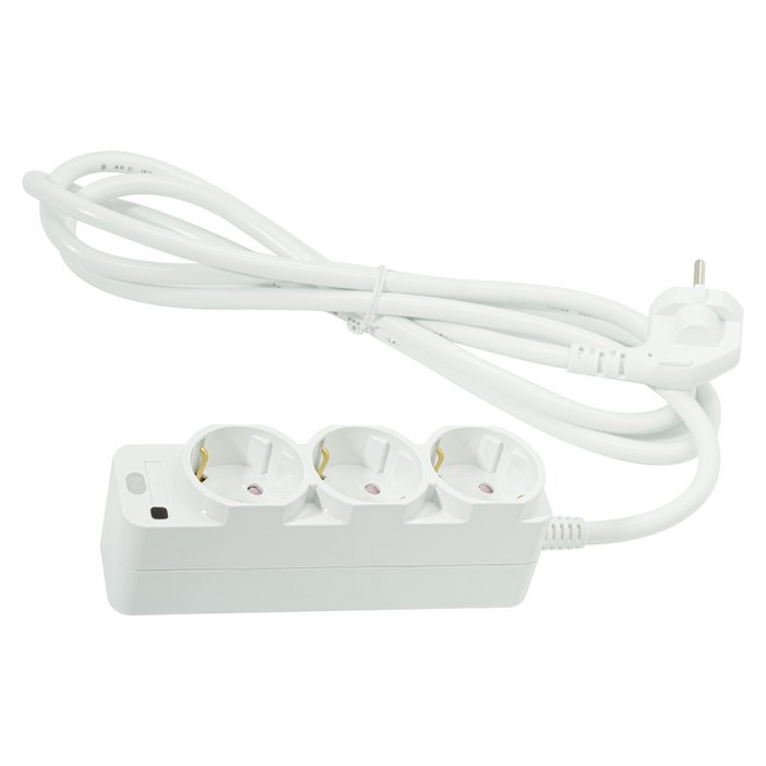 라맥스 스마트 유선형 멀티탭 3구 RPG-4, 2m, RPG-430C, 1개