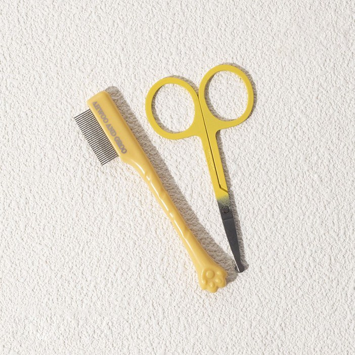 파스텔펫 반려동물 눈꼽 관리 빗 가위 FREE 세트
