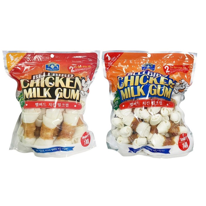 벨버드 치킨밀크껌, 치킨밀크, 1kg, 2개