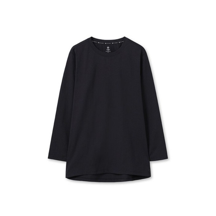 탑텐 밸런스 여성용 여성긴팔티 이너긴팔티 간절기긴팔 무지긴팔 라운드긴팔티 기본긴팔 무지 면긴팔 쭉티 슬리브 긴팔면티 실내복 이너티 긴팔티 루즈핏 MBF5TS2205블랙