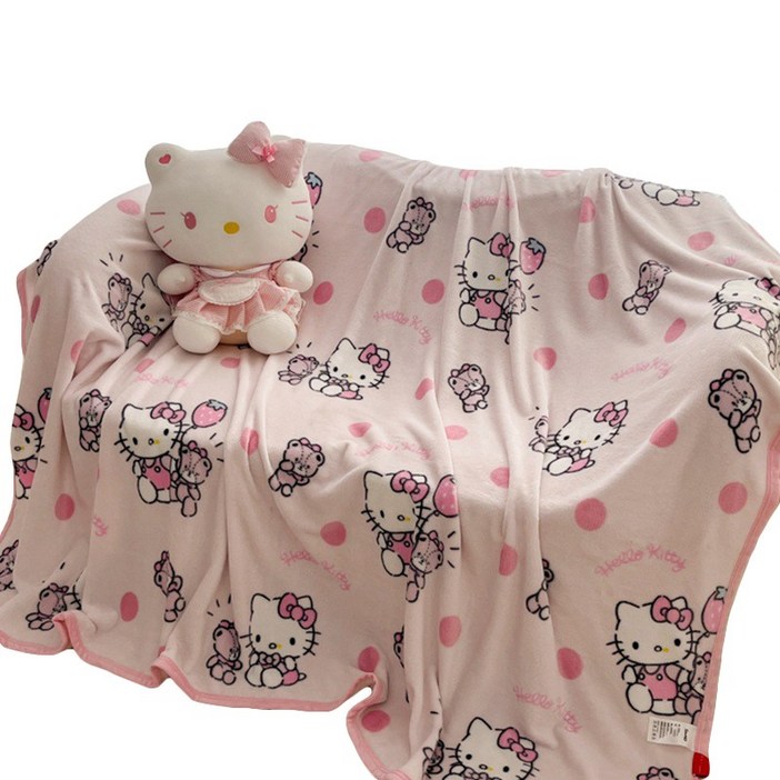 산리오 캐릭터 사계절 극세사 무릎 담요