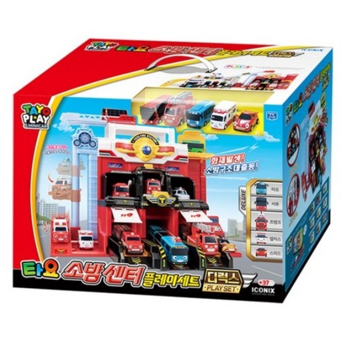 타요 액션 소방센터 디럭스 플레이세트 버스작동완구